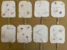 Handmade Paper Fans, Assorted Colors and Patterns, 6 1/2" X 11", $5 Each