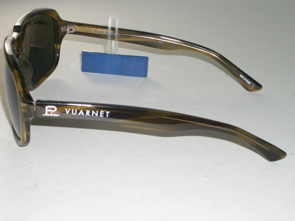 GAFAS DE SOL VUARNET POUILLOUX VL1105 POOM FRANCIA BRILLANTE VERDE TORTUGA CRISTAL Foto 3 de 4