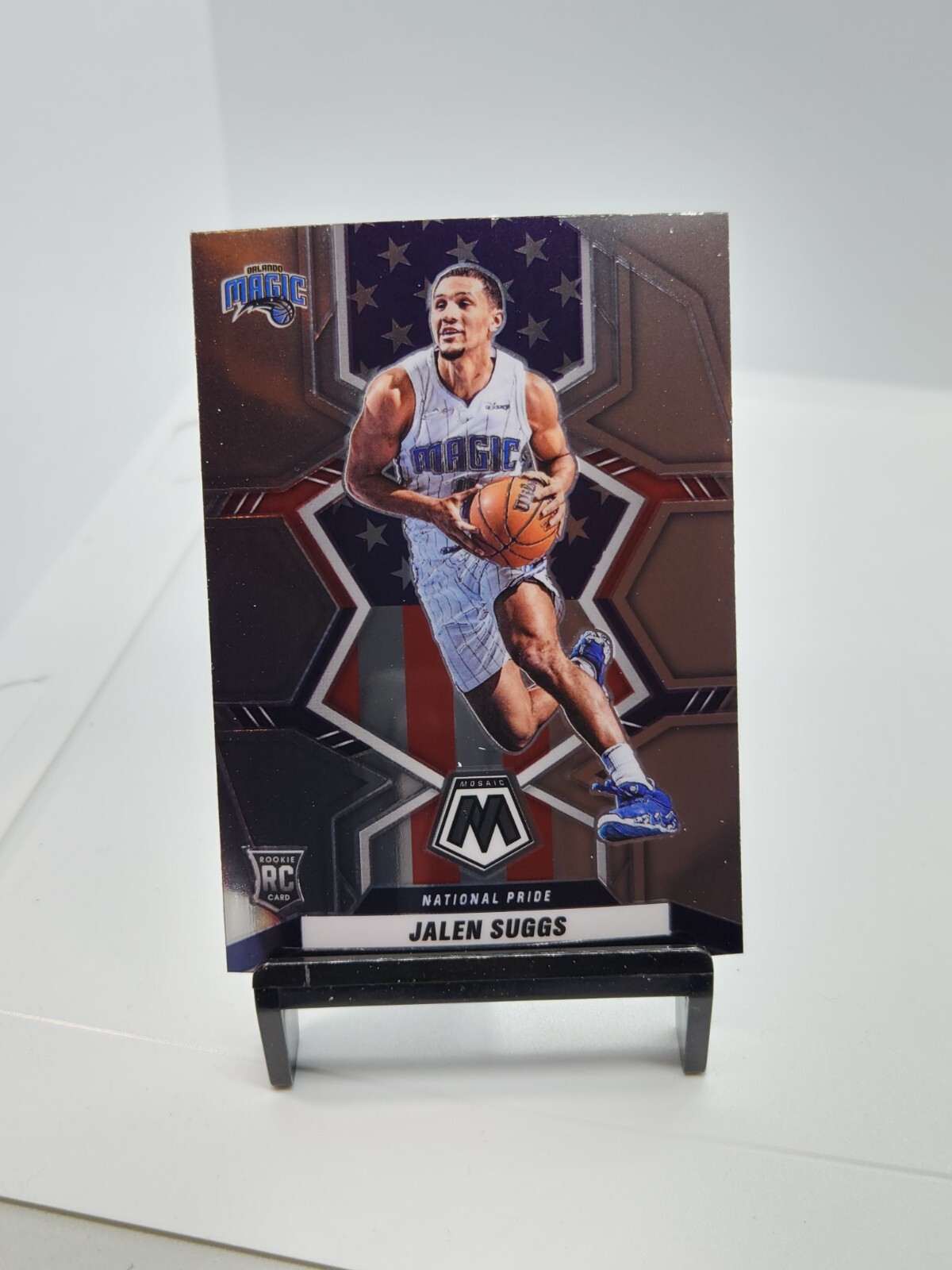 2021-22 Panini Mosaic Jalen Suggs National Pride Rookie Orlando Magic #256