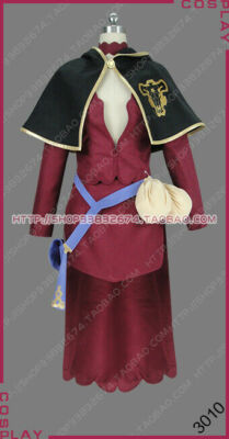 Quartet Knights Black Bull Vanessa Enoteca Dress Suit Cosplay Costume S002
