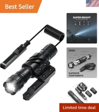 Durable 1200 Lumens Tactical Flashlight with Pressure Switch, Rainproof Function