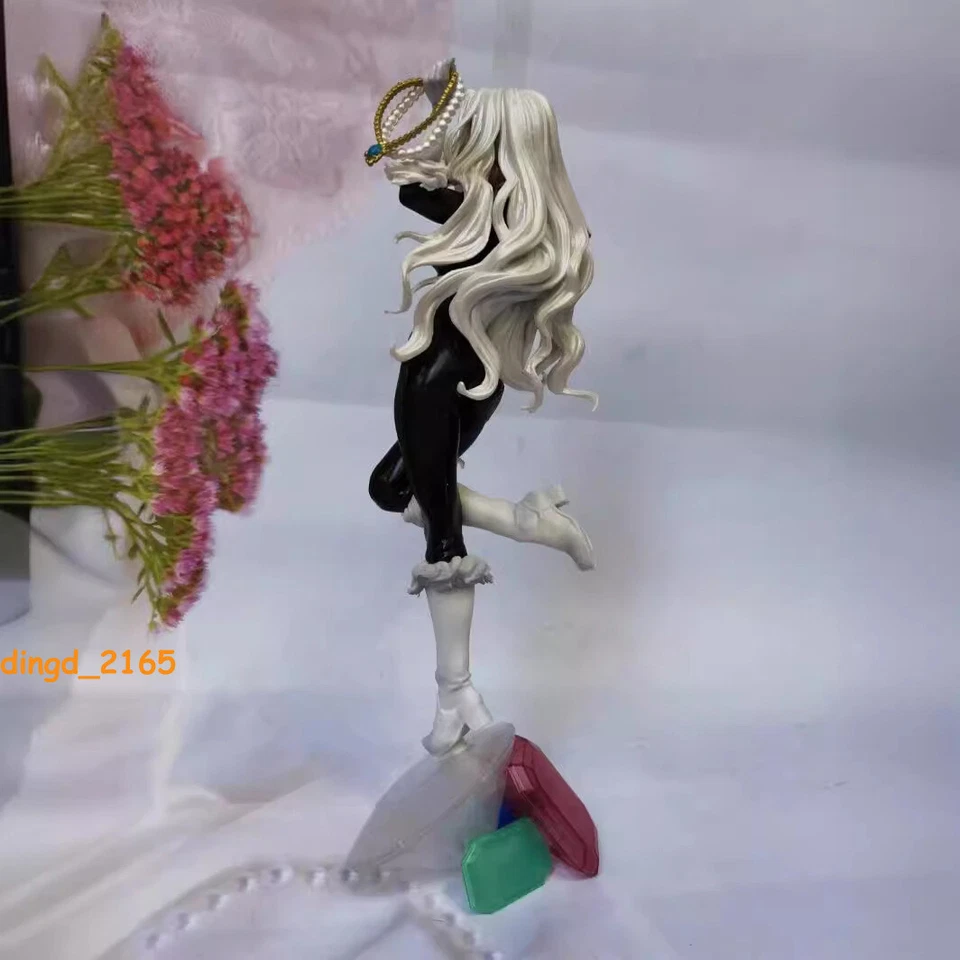 Nueva Estatua Bishoujo Gato Negro PVC Figura de Acción Modelo 10"" Adorno Regalo de Navidad Foto 3 de 4
