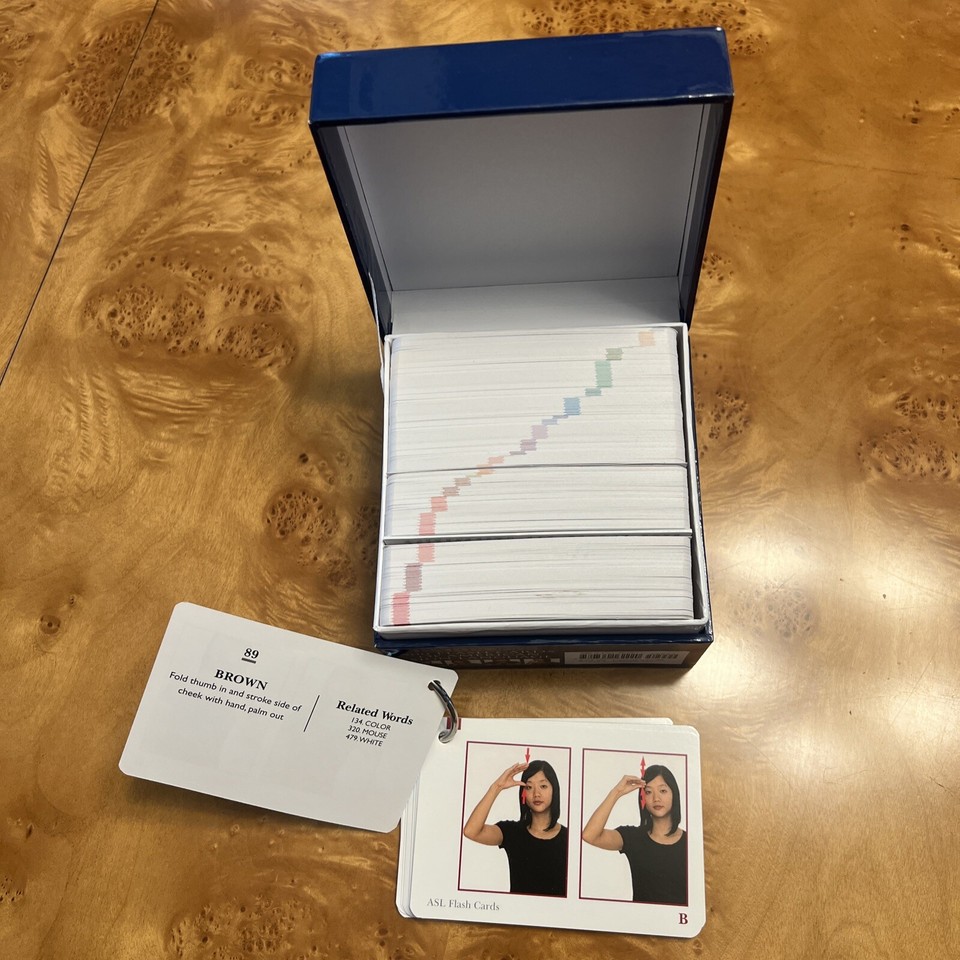 500 Flash Cards of American Sign Language by Geoffrey S. Poor (2009