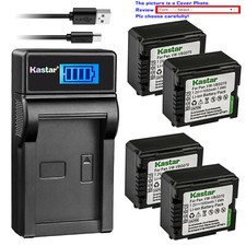 Kastar VW-VBG070 Battery LCD USB Charger for Panasonic VW-VBG260 VW-VBG260PPK