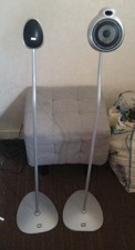 Klegg speaker stands.KG-020S. Pair of silver stands  Home cinema surround sound