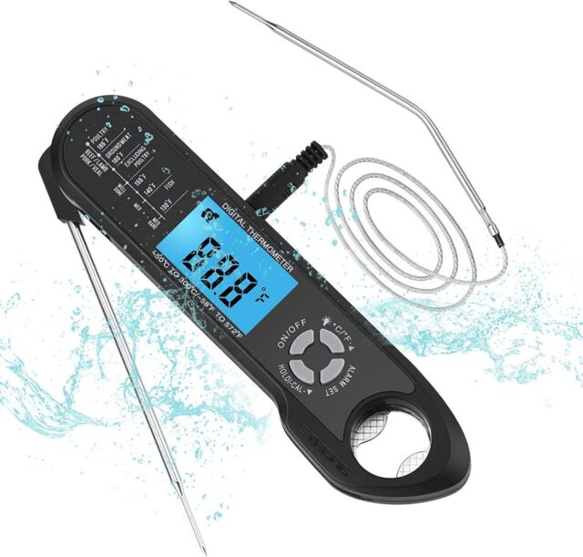 Grillthermometer Fleischthermometer Digital Bratenthermometer Ideal für Braten