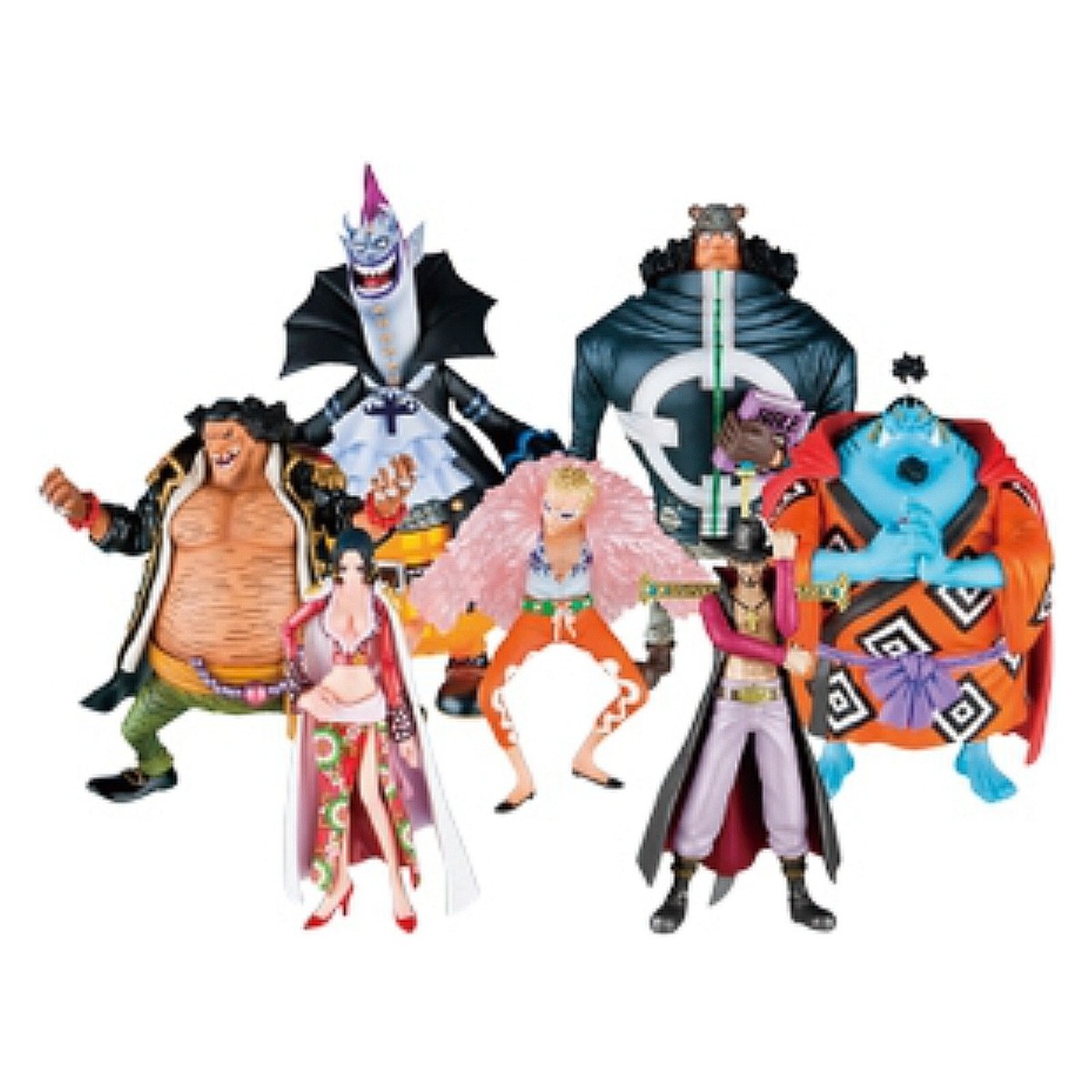 BANDAI Super Modeling Soul ONE PIECE Jinbe Hancock Mihawk Figure