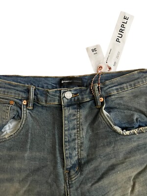 Purple Brand Jeans Mens Drop Fit Mid Rise Slim Leg P002 Blue $275