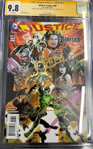 CGC 9.8 SS Justice League #48 Signed by Brad Anderson, Jason Fabok & Geoff Johns