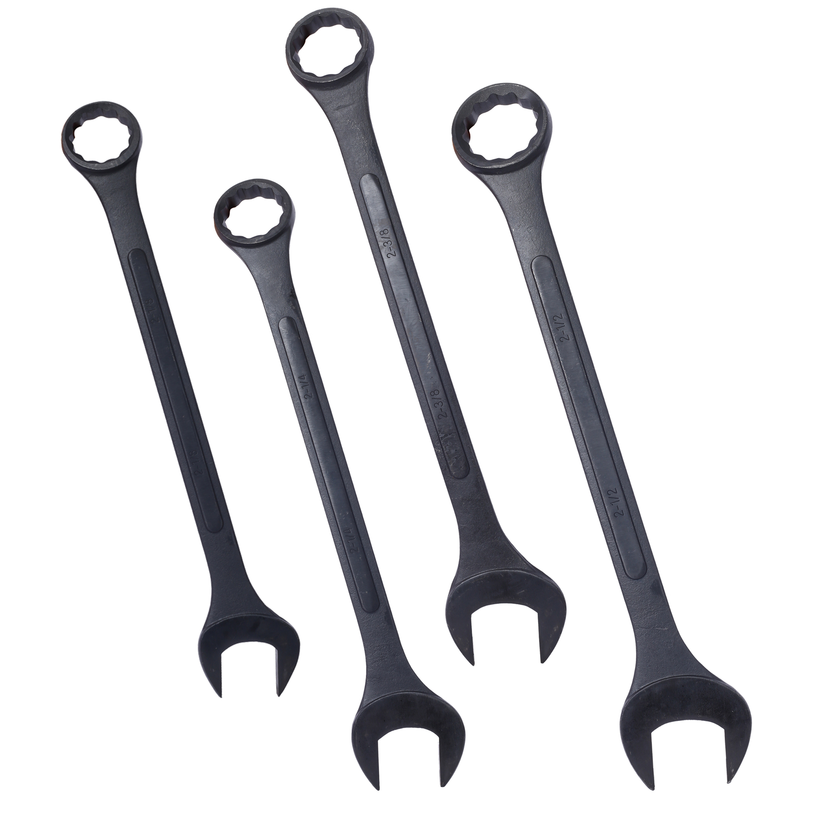 SAE Jumbo Combination Wrench Set Extra Large,4 Piece,storage bag included,Black