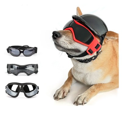 Pet Dog Goggles with Hat  Sunglasses Safety Helmet for Small Medium Large Breed
