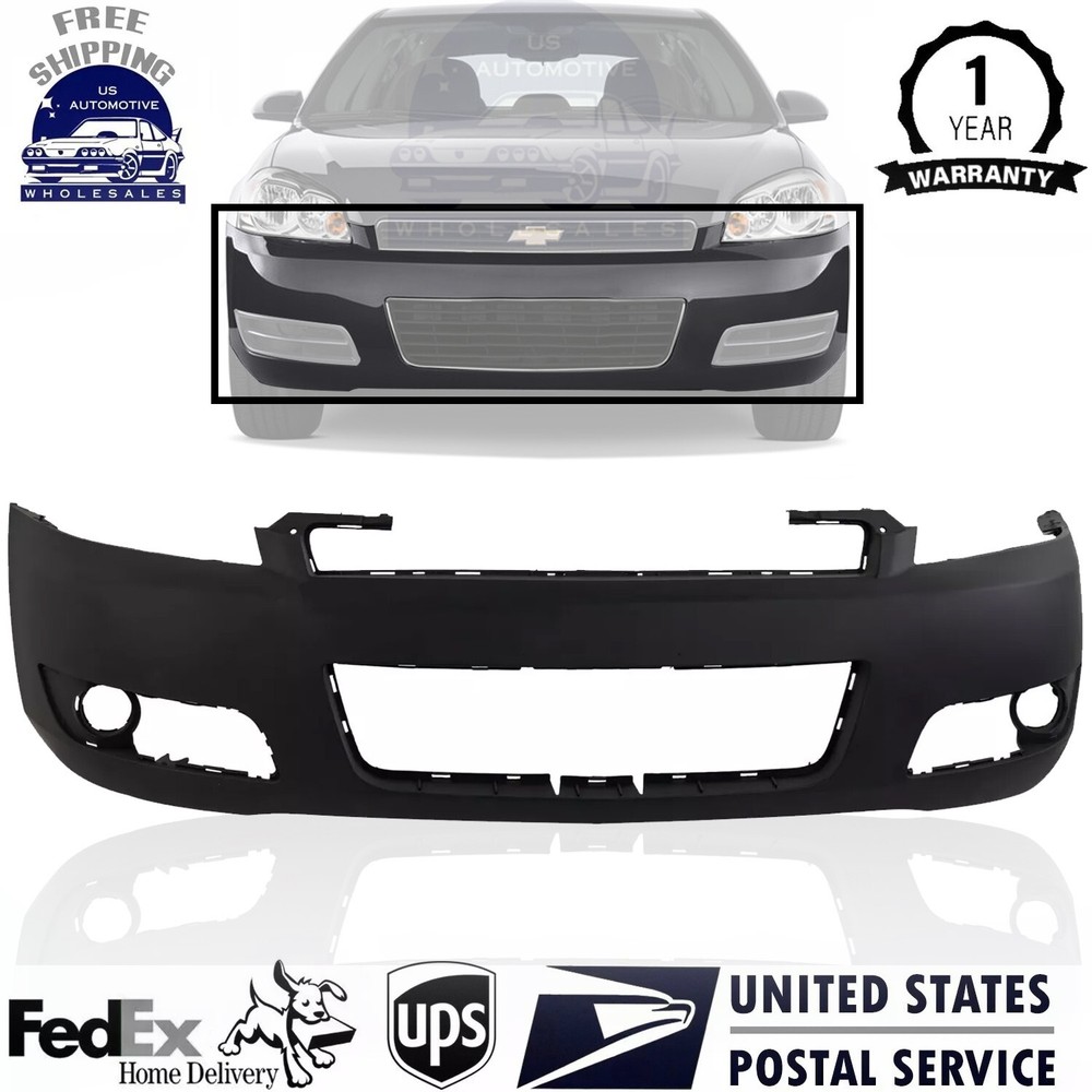 2006-2013 Chevrolet Impala Primed Front Bumper Cover GM1000764 89025048