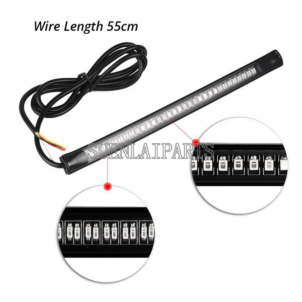 Tira de luz trasera de freno LED para Suzuki Intruder 700 800 1400 1500 Volusia VS VL Foto 2 de 4