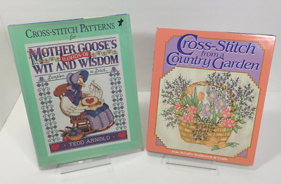 Cross-Stitch from a Country Garden & Cross-Stitch Patterns for Mother Goose's...