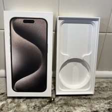 Apple A2848 iPhone 15 Pro Black Titanium 256GB - Empty Box ONLY