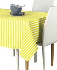 Small Stripes Yellow Signature Tablecloths - Assorted Sizes