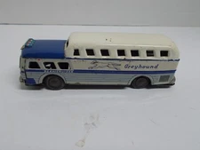 Vintage Pressed-Tin Friction Greyhound Bus made by SSS (Shioji) of Japan, ca 50s