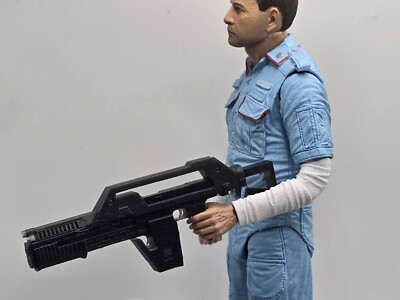 3d Printed ALIENS COLONIAL MARINE PULSE RIFLE 7'' 1:10 Fits NECA MCFARLANE 