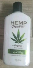 1 Hemp Heaven Organic Hemp Seed Oil Coconut Hibiscus Lotion 12 OZ
