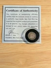 1872-S Seated Liberty Silver Half Dime VG Condition New York Mint COA