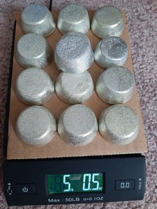 5 Pounds PEWTER Ingots - Recycled - 90%+ Tin - Ready to Use