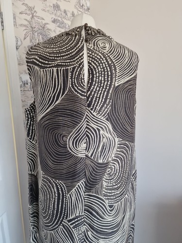 Fenn Wright Manson Linen Silk Shift Dress Size 16 Wedding Occasion Business NWOT - Picture 9 of 12