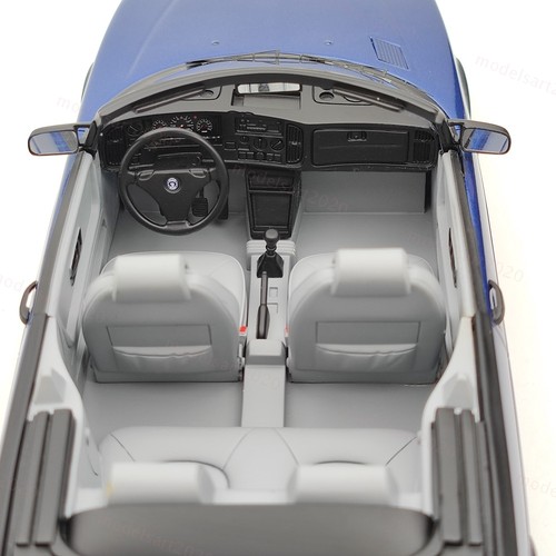 BOS 1/18 1987 Saab 900 Cabrio Blue BOS165 Resin Model Car Limited Collection - Picture 6 of 8