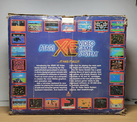 Atari XE System Console Manual & Power Supply CIB (Powers on, Displays)
