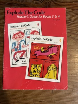 Explode the Code Teachers Guide For Book 3,4 by Nancy M. Hall (2004,...