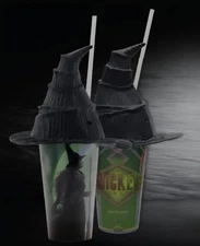 'Wicked for Good' Movie Collectable 32oz Elphaba hat lid, Cinema Drink Cup. New