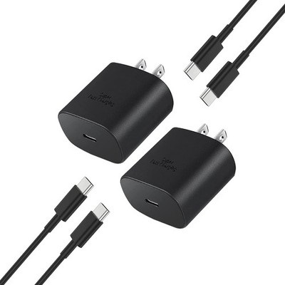 2Pack 45W Charger for Samsung Super Fast Charger Type C, USB C Super Fast Cha...