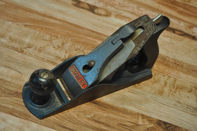 #ad Vintage Stanley No. 4 Smoothing Bench Plane Made in USA Blue Hand Tool $49.99