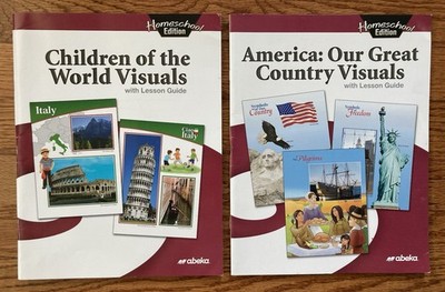 Abeka Homeschool Visuals With Lesson Guides Children of the World and America