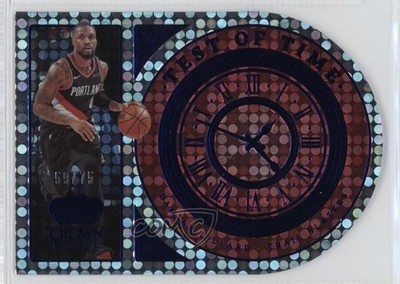 2021-22 Panini Crown Royale Test of Time Blue 59/75 Damian Lillard #14 1s6