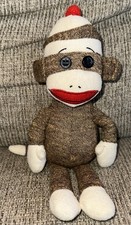 TY  Beanie Baby  SOCKS the BROWN SOCK MONKEY 9.5"