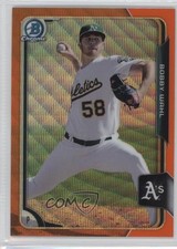 2015 Bowman Chrome Prospects Orange Wave Refractor Bobby Wahl #BCP172 0o9