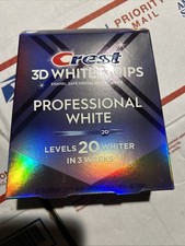 Crest 3d White Strips 20 Treatments PROFESSIONAL WHITE, Exp 10/27