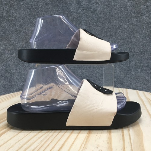 Tory Burch sandali donna 10 M Lina slide crema pelle slip on casual comodi