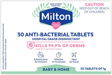 Anti-Bacterial Tablets | Sterilise Baby Products in 15 Mins | Ideal for Travel |