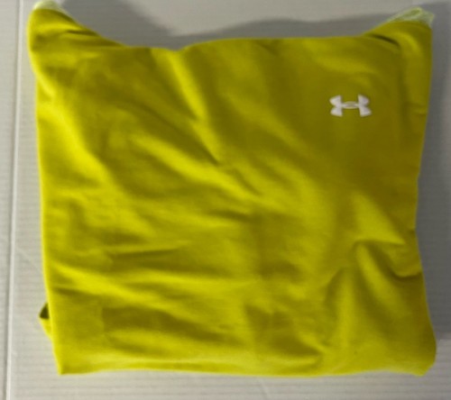 Under Armour Felpa Donna Med Giallo Maglione Vestibilità Larga Scollo Finto Atletica - Foto 8 di 8