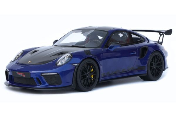GTspirit GTS526 1/18 Porsche 911 991.2 GT3 RS 2018 Blau Resin Modellauto-image