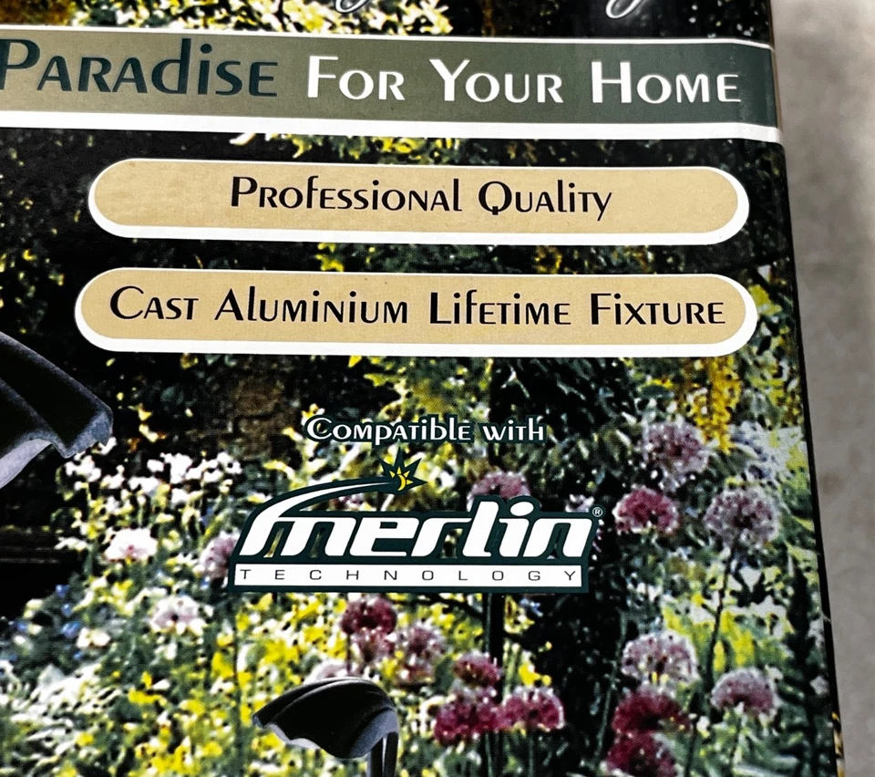 LOTE DE 7 accesorios de iluminación de jardín de bajo voltaje Paradise serie de diseñador METAL NEGRO Foto 4 de 4