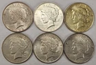 Lot Of 6  1922 Peace Silver Dollars 90% Silver