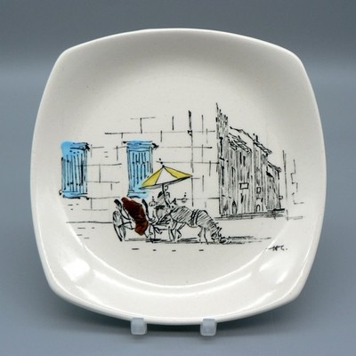 MIDWINTER KERAMIK DOSEN GROSSES BUTTERPAD HUGH CASSON #F70 PIN TABLETT SCHMUCKSCHALE