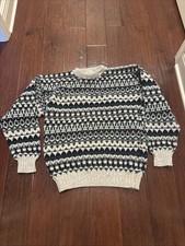 Vintage J.G. Brown Men s 90s Grandpa Sweater Size Medium 100 Cotton-Made In USA