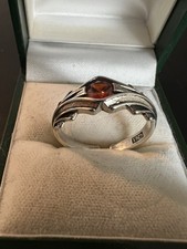  Ring Silber 925 neu mit roten Zirkon