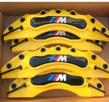 Yellow M performance Car Disc Brake Caliper Covers Front & Rear 4PC Set
