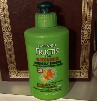 Garnier Fructis Sleek & Shine Anti-Frizz Leave-In Cream 10.2 fl oz