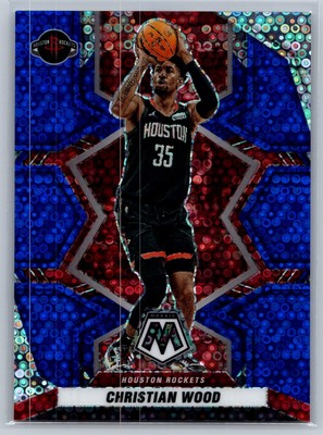 Christian Wood 2021-22 Panini Mosaic #15 Blue Fast Break Disco /85