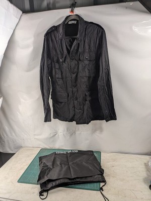 Stone Island Vintage Raso Gommato Jacke Größe XL Herren Top Zustand + Tasche